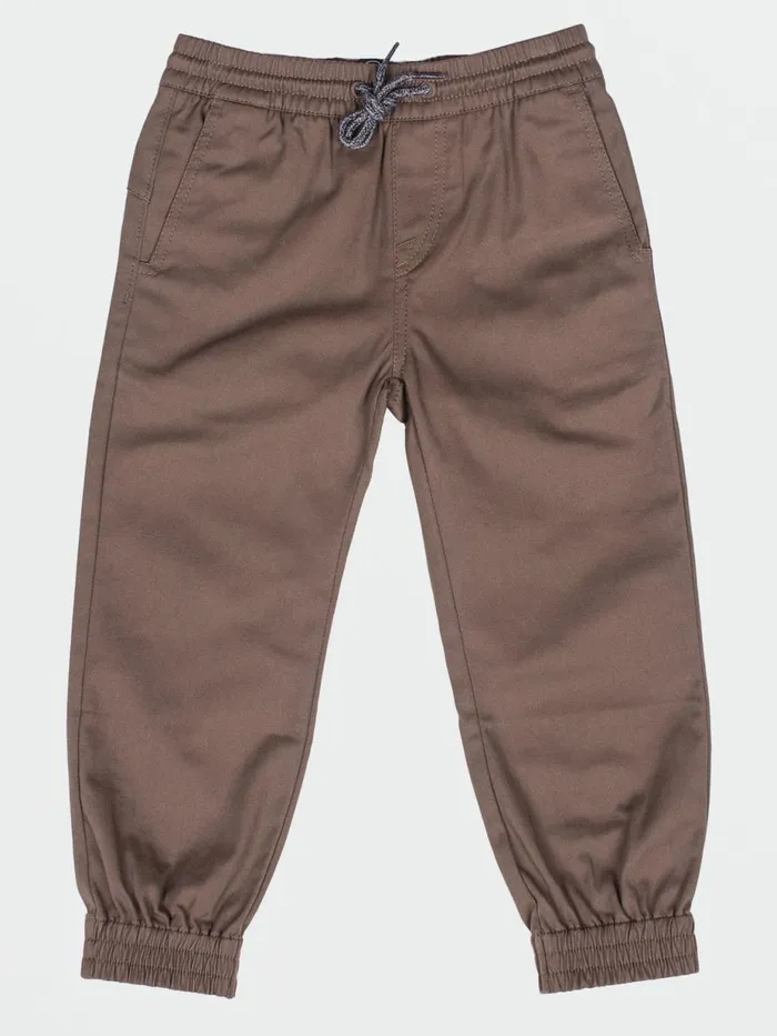 Boys Pants Volcom Little Boys Frickin Slim Jogger Pants 8211 Mushroom