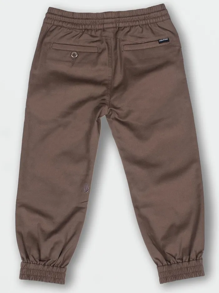 Boys Pants Volcom Little Boys Frickin Slim Jogger Pants 8211 Mushroom