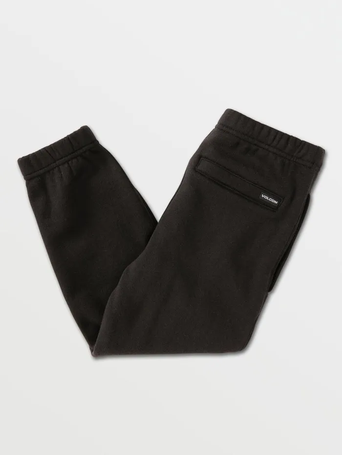 Boys Pants Volcom Little Boys Iconic Stone Fleece Pants 8211 Black