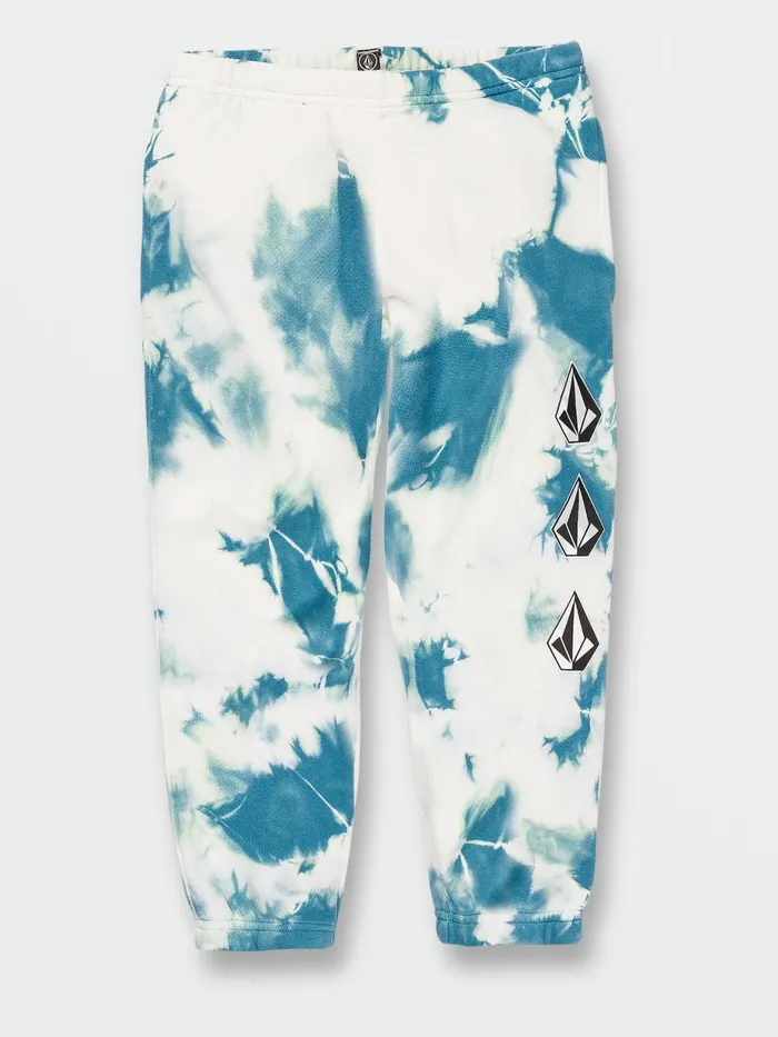 Boys Pants Volcom Little Boys Iconic Stone Fleece Pants 8211 Lime Tie Dye