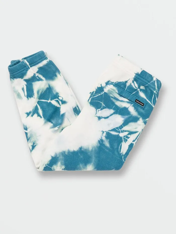 Boys Pants Volcom Little Boys Iconic Stone Fleece Pants 8211 Lime Tie Dye