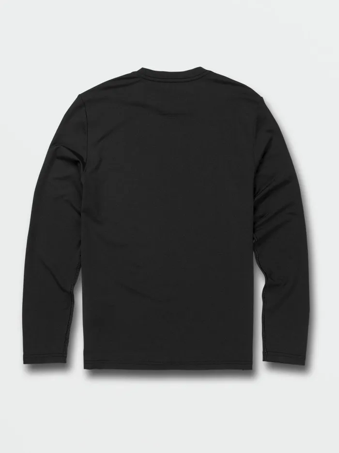 Boys Rashguards Volcom Big Boys Skeleton Long Sleeve UPF 50 Rashguard 8211 Black