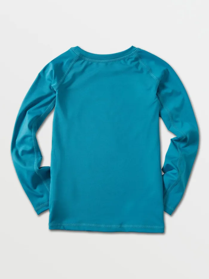 Boys Rashguards Volcom Little Boys Lido Solid Long Sleeve UPF 50 Rashguard 8211 Barrier Reef