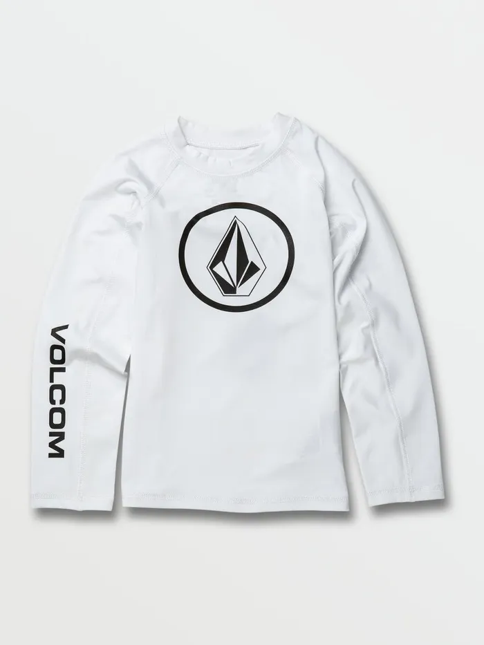Boys Rashguards Volcom Little Boys Lido Solid Long Sleeve UPF 50 Rashguard 8211 White Boys Rashguards Volcom Little Boys Lido Solid Long Sleeve UPF 50 Rashguard 8211 White