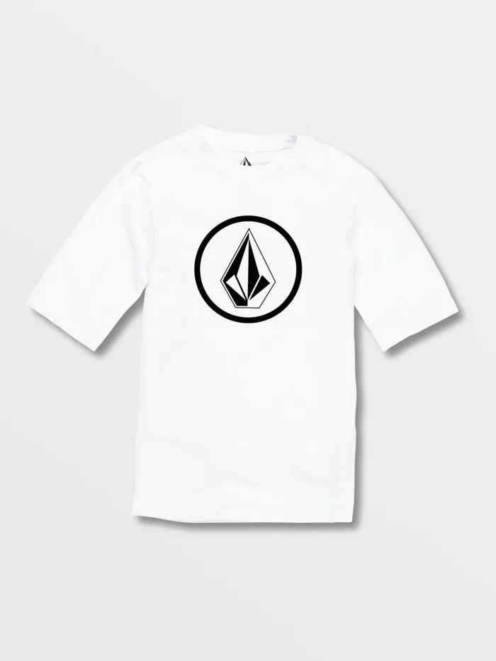 Boys Rashguards Volcom Little Boys Lido Solid Short Sleeve UPF 50 Rashguard 8211 White Boys Rashguards Volcom Little Boys Lido Solid Short Sleeve UPF 50 Rashguard 8211 White