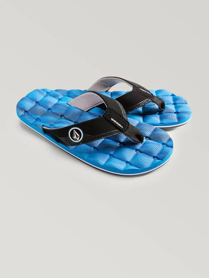 Boys Sandals Volcom Big Boys Recliner Sandal 8211 Marina Blue