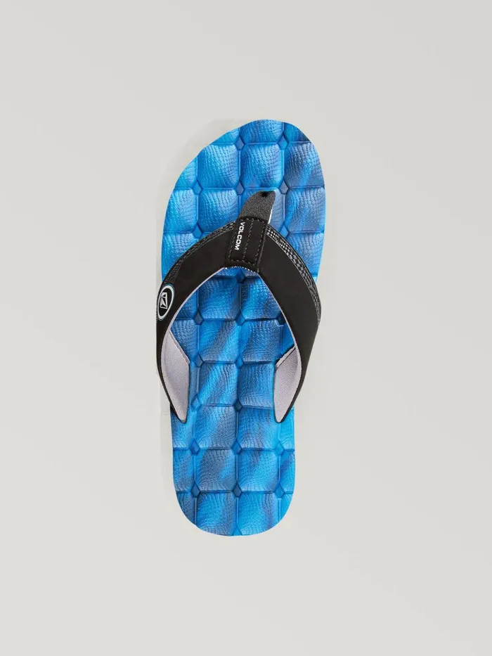 Boys Sandals Volcom Big Boys Recliner Sandal 8211 Marina Blue