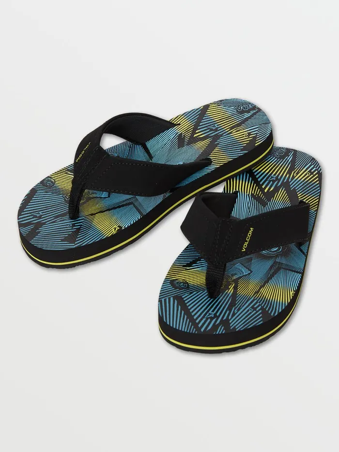 Boys Sandals Volcom Big Boys Victor Sandal 8211 Lime