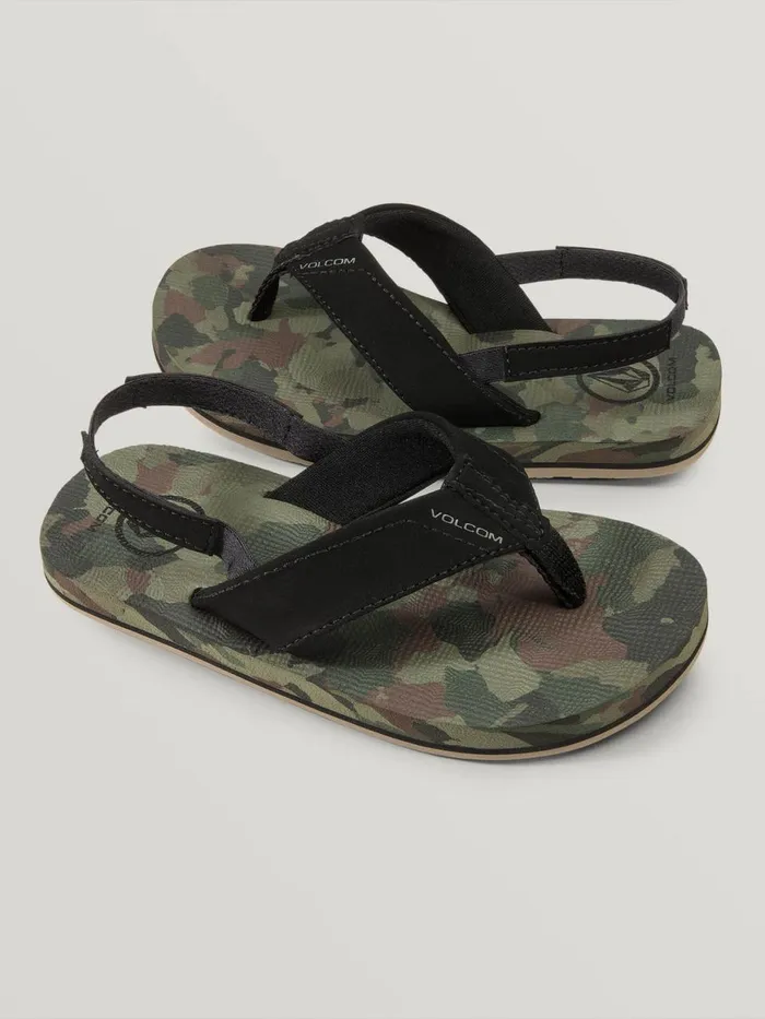 Boys Sandals Volcom Little Boys Victor Sandal 8211 Dark Camo