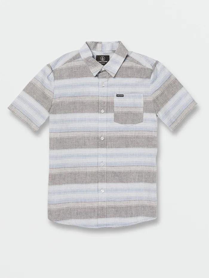 Boys Shirts and Flannels Volcom Big Boys Planer Short Sleeve 8211 Celestial Blue Boys Shirts and Flannels Volcom Big Boys Planer Short Sleeve 8211 Celestial Blue