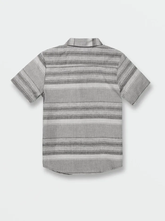 Boys Shirts and Flannels Volcom Little Boys Planer Short Sleeve Shirt 8211 Pewter