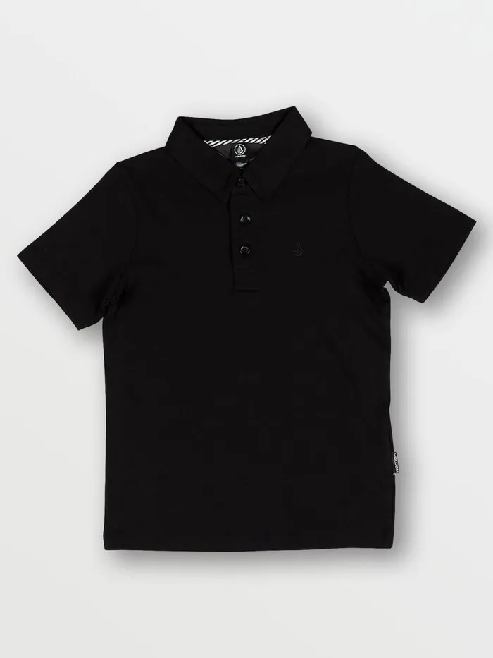 Boys Shirts and Flannels Volcom Little Boys Wowzer Polo 8211 Black