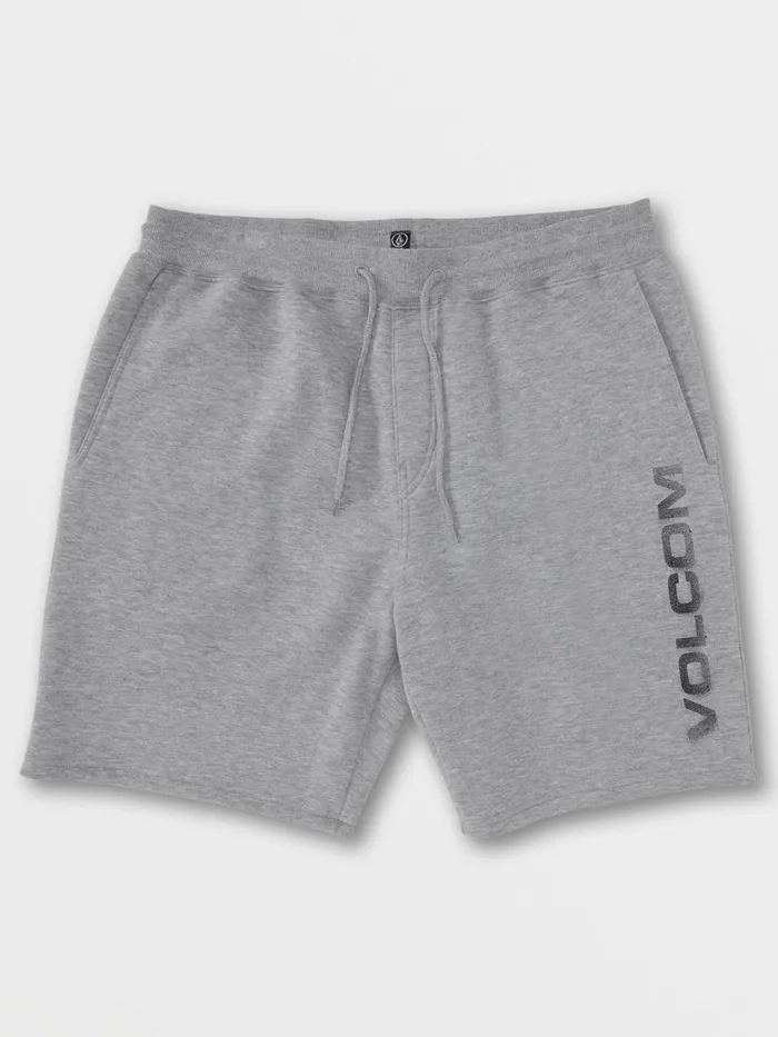 Boys Shorts Volcom Big Boys Brooker Fleece Shorts 8211 Heather Grey