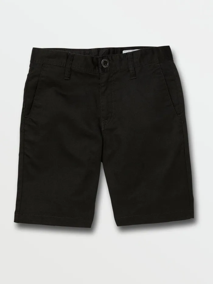 Boys Shorts Volcom Big Boys Frickin Chino Shorts 8211 Black