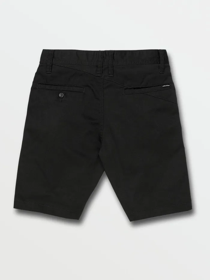 Boys Shorts Volcom Big Boys Frickin Chino Shorts 8211 Black