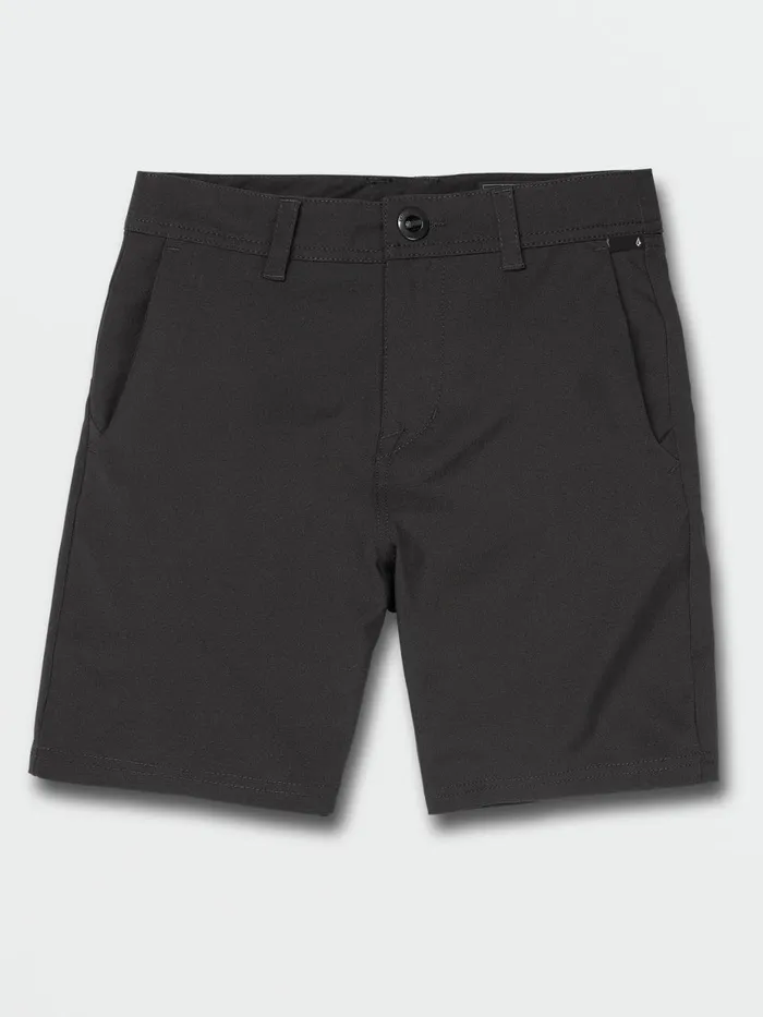 Boys Shorts Volcom Big Boys Frickin Cross Shred Static Shorts 8211 Black Out