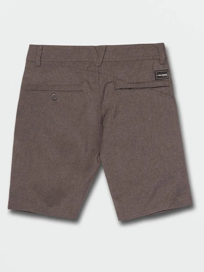 Boys Shorts Volcom Big Boys Frickin Cross Shred Static Shorts 8211 Charcoal Heather
