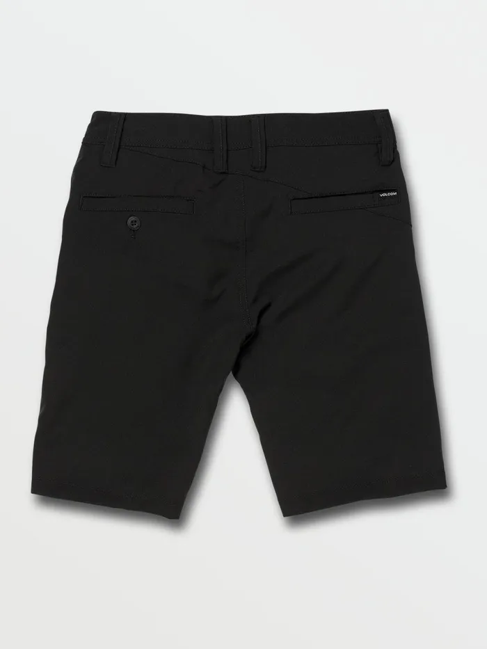 Boys Shorts Volcom Big Boys Frickin Surf N039 Turf Static Shorts 8211 Blackout