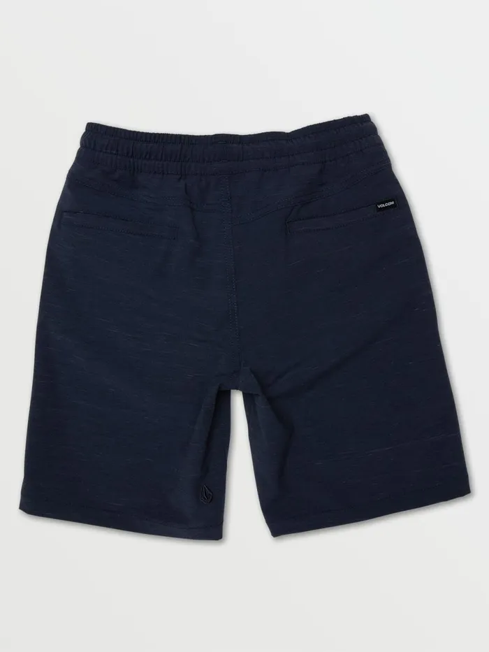 Boys Shorts Volcom Big Boys Understoned Elastic Waist Hybrid Shorts 8211 Navy