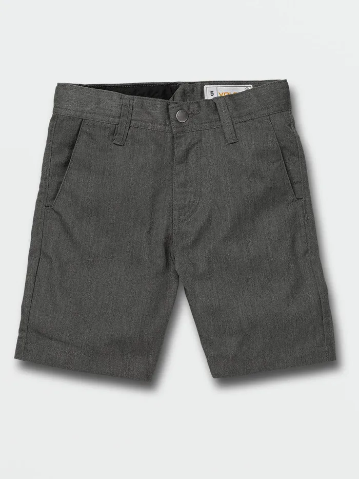 Boys Shorts Volcom Little Boys Frickin Chino Shorts 8211 Charcoal Heather