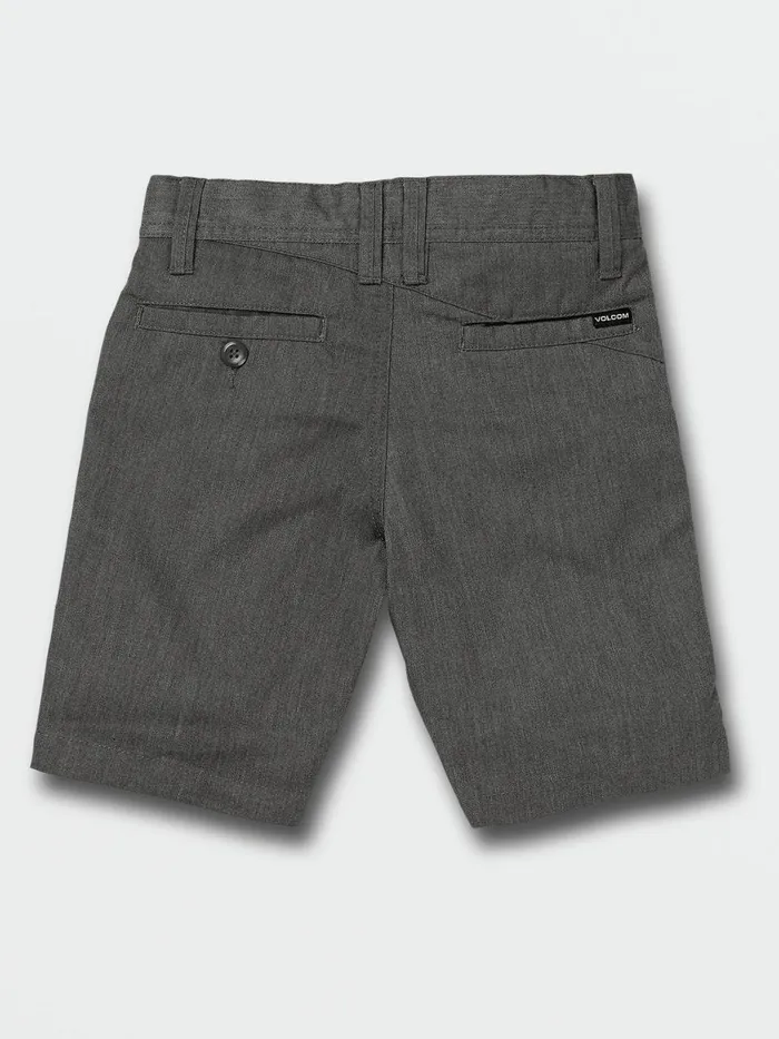 Boys Shorts Volcom Little Boys Frickin Chino Shorts 8211 Charcoal Heather