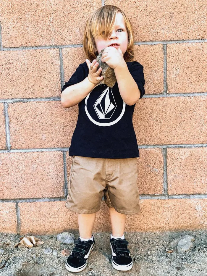 Boys Shorts Volcom Little Boys Frickin Chino Shorts 8211 Khaki