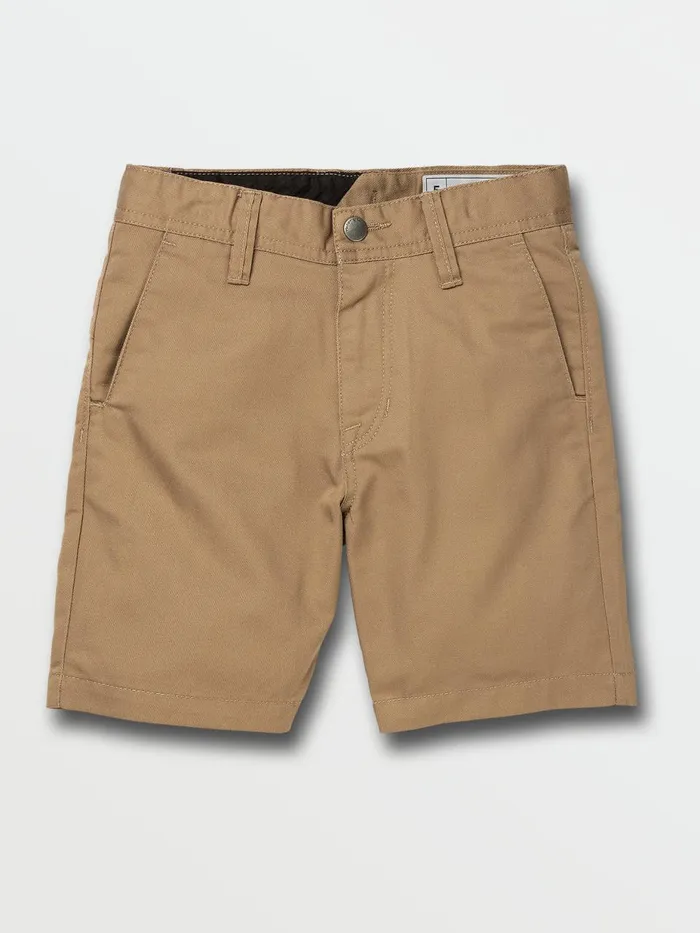 Boys Shorts Volcom Little Boys Frickin Chino Shorts 8211 Khaki