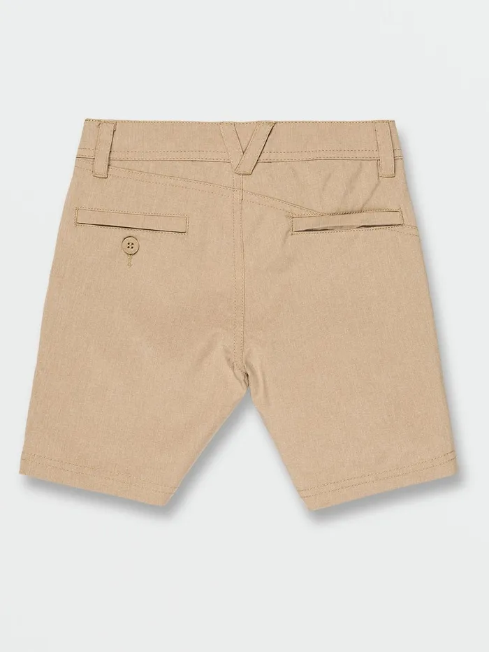 Boys Shorts Volcom Little Boys Frickin Cross Shred Static Shorts 8211 Dark Khaki