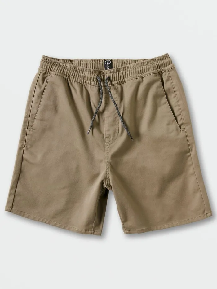 Boys Shorts Volcom Little Boys Frickin Elastic Shorts 8211 Khaki