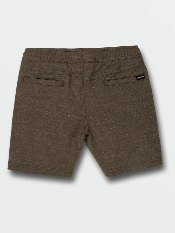 Boys Shorts Volcom Little Boys Understoned Elastic Waist Hybrid Shorts 8211 Lead