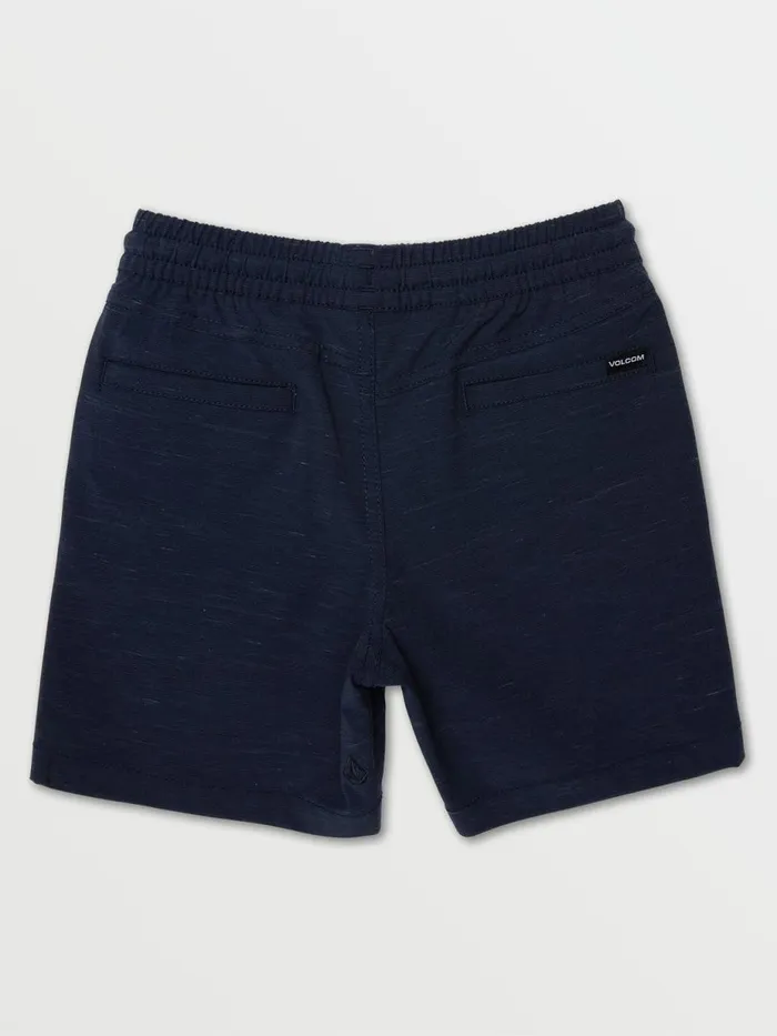 Boys Shorts Volcom Little Boys Understoned Elastic Waist Hybrid Shorts 8211 Navy