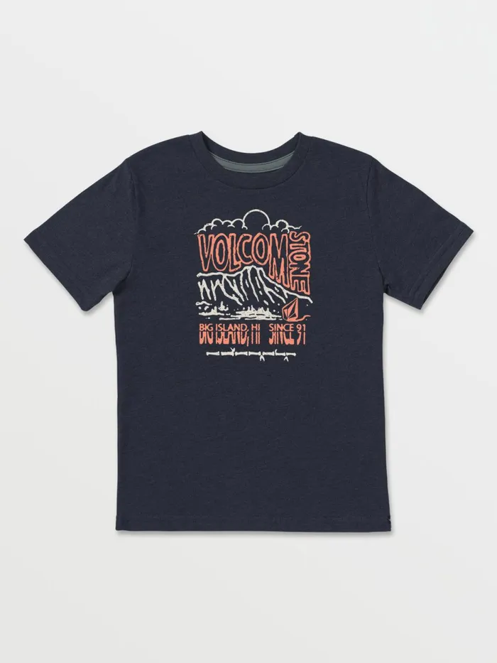 Boys TShirts and Tanks Volcom Big Boys Big Island Short Sleeve Tee 8211 Navy