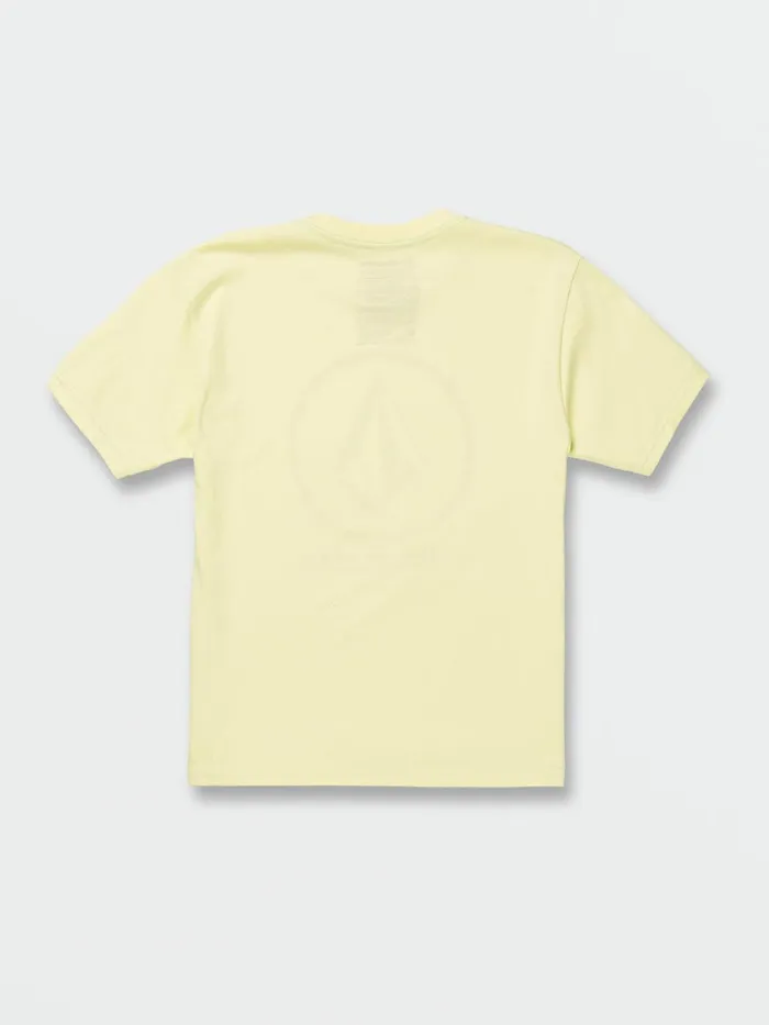 Boys TShirts and Tanks Volcom Big Boys Crisp Stone Short Sleeve Tee 8211 Glimmer Yellow