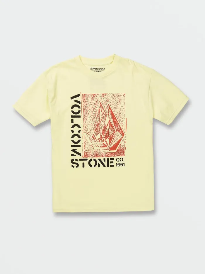 Boys TShirts and Tanks Volcom Big Boys Dedliner Short Sleeve Tee 8211 Glimmer Yellow