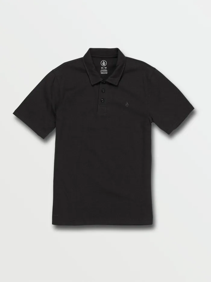 Boys TShirts and Tanks Volcom Big Boys Hazard Pro Polo Short Sleeve 8211 Black