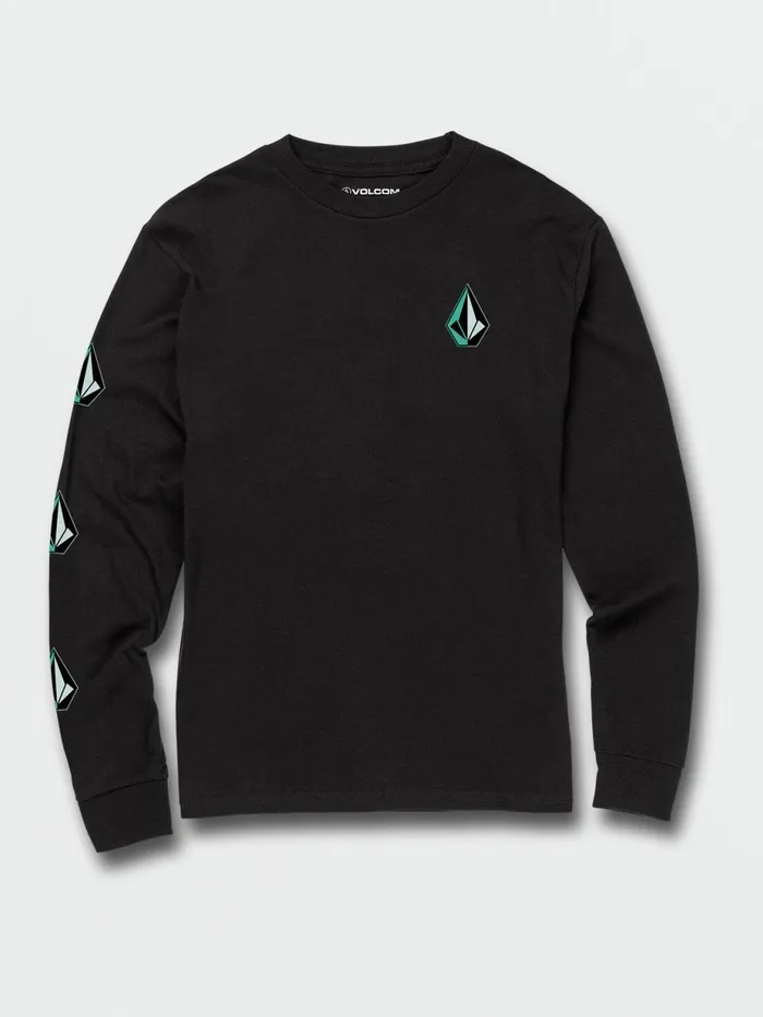 Boys TShirts and Tanks Volcom Big Boys Iconic Stone Long Sleeve Tee 8211 Black Boys TShirts and Tanks Volcom Big Boys Iconic Stone Long Sleeve Tee 8211 Black