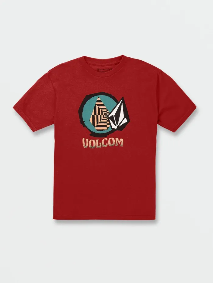 Boys TShirts and Tanks Volcom Big Boys Inner Space Short Sleeve Tee 8211 Ribbon Red Boys TShirts and Tanks Volcom Big Boys Inner Space Short Sleeve Tee 8211 Ribbon Red