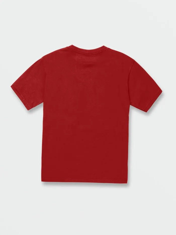 Boys TShirts and Tanks Volcom Big Boys Inner Space Short Sleeve Tee 8211 Ribbon Red