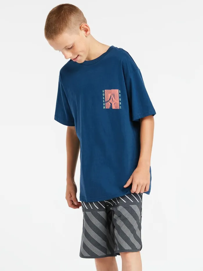 Boys TShirts and Tanks Volcom Big Boys Reverberation Short Sleeve Tee 8211 Harbor Blue Boys TShirts and Tanks Volcom Big Boys Reverberation Short Sleeve Tee 8211 Harbor Blue