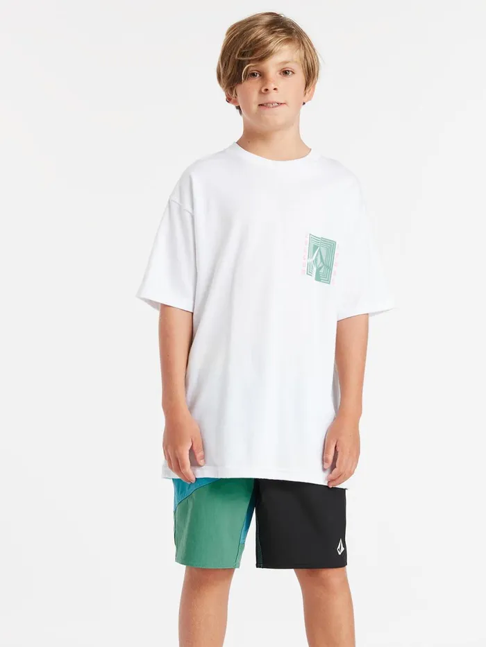 Boys TShirts and Tanks Volcom Big Boys Reverberation Short Sleeve Tee 8211 White Boys TShirts and Tanks Volcom Big Boys Reverberation Short Sleeve Tee 8211 White