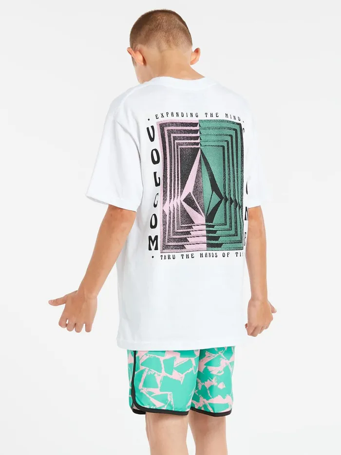 Boys TShirts and Tanks Volcom Big Boys Reverberation Short Sleeve Tee 8211 White