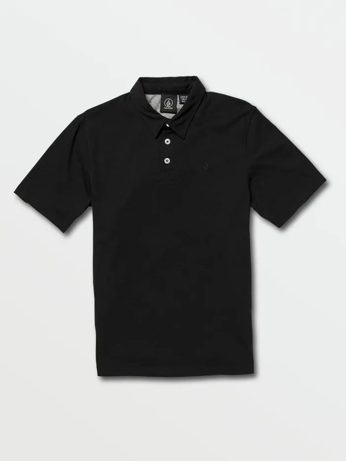 Boys TShirts and Tanks Volcom Big Boys Wowzer Short Sleeve Polo 8211 Black