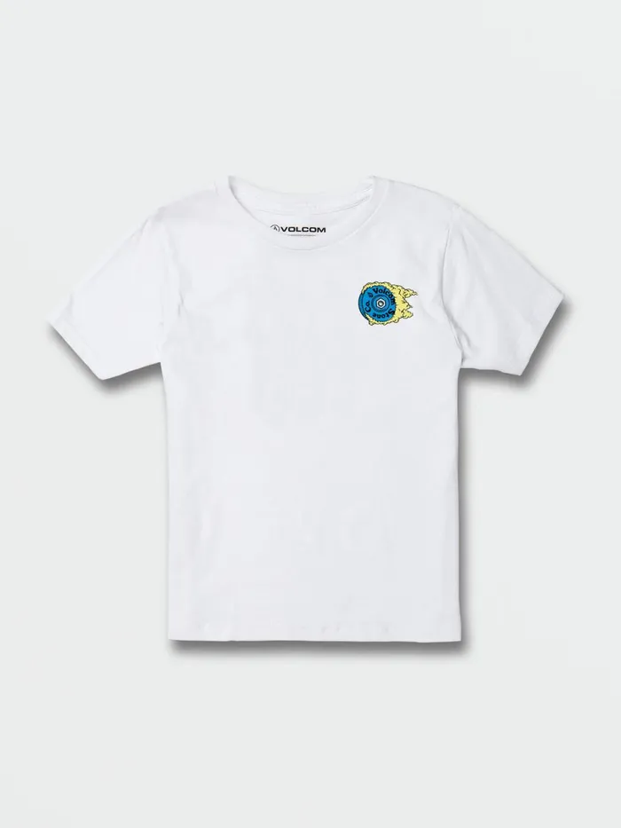 Boys TShirts and Tanks Volcom Little Boys Burnin Short Sleeve Tee 8211 White