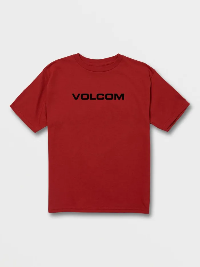 Boys TShirts and Tanks Volcom Little Boys Euro Short Sleeve Tee 8211 Ribbon Red