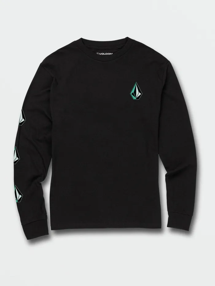 Boys TShirts and Tanks Volcom Little Boys Iconic Stone Long Sleeve Tee 8211 Black Boys TShirts and Tanks Volcom Little Boys Iconic Stone Long Sleeve Tee 8211 Black