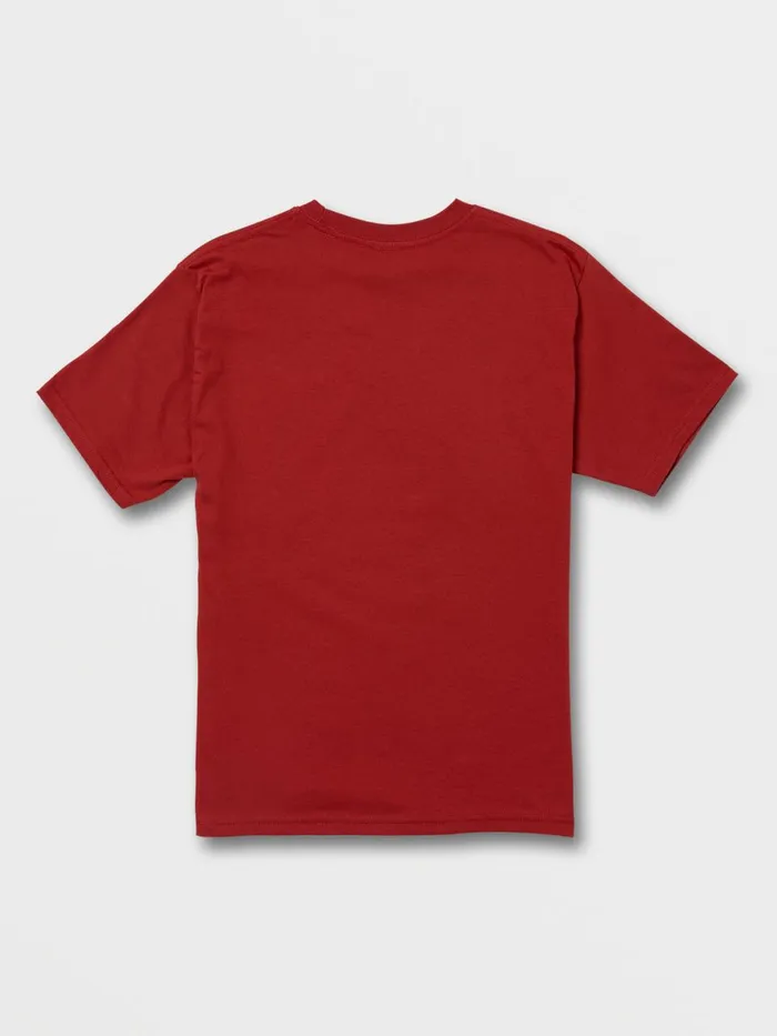 Boys TShirts and Tanks Volcom Little Boys Inner Space Short Sleeve Tee 8211 Ribbon Red