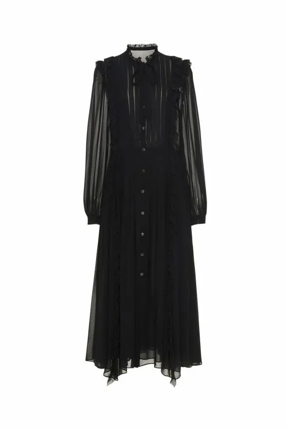Brielle Dress Noir Women Ulla Johnson Dresses Brielle Dress Noir Women Ulla Johnson Dresses