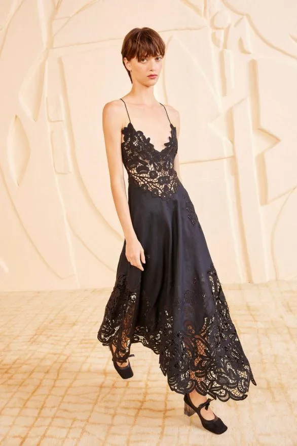 Brigitte Dress Noir Women Ulla Johnson Dresses