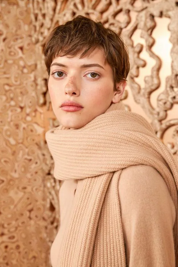 Brinley Scarf Camel Women Ulla Johnson Knits