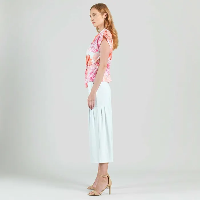 Butter Knit 8211 Drape Neck Loop Front Top 8211 Sunset Petals Women Clara Sunwoo Spring Collection